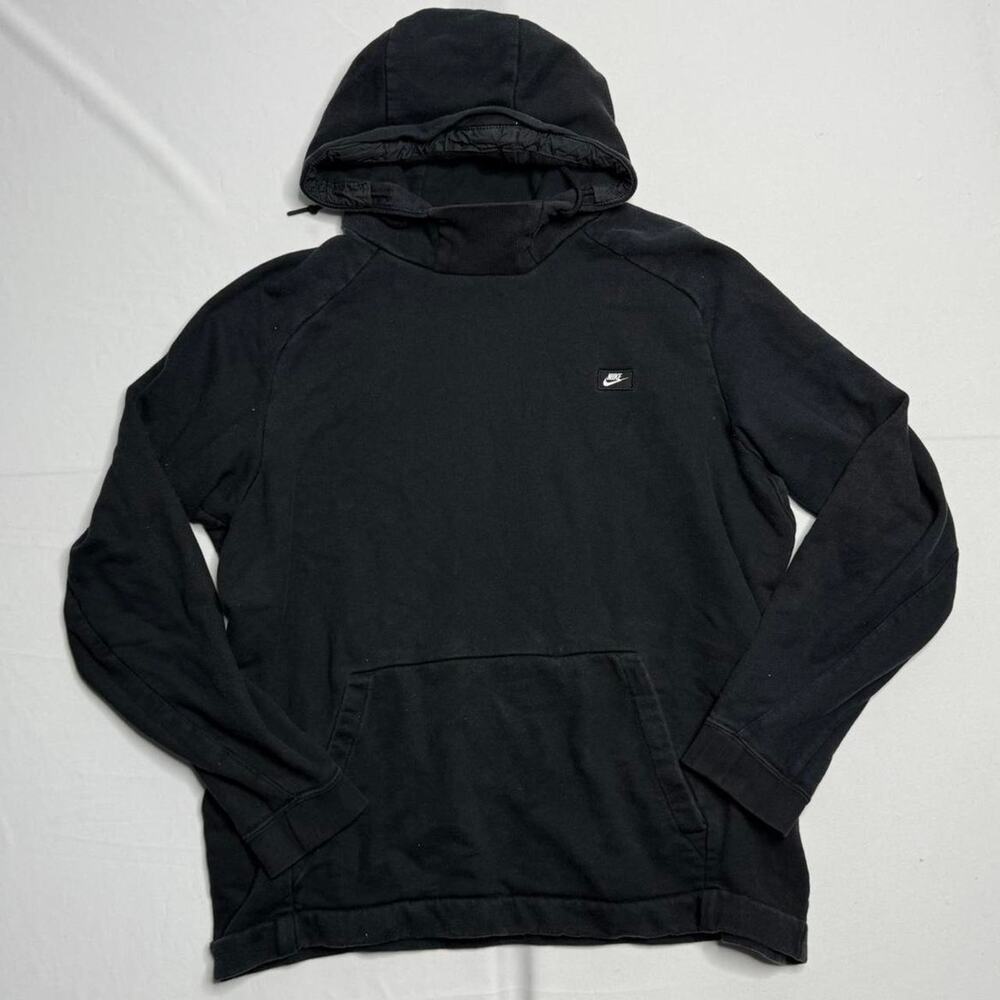 Vintage Nike Black Hoodie Embroidered Logo Size XXL